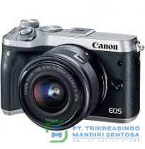 EOS M6 MIRRORLESS DIGITAL CAMERA WITH 15-45MM LENS (SILVER)
